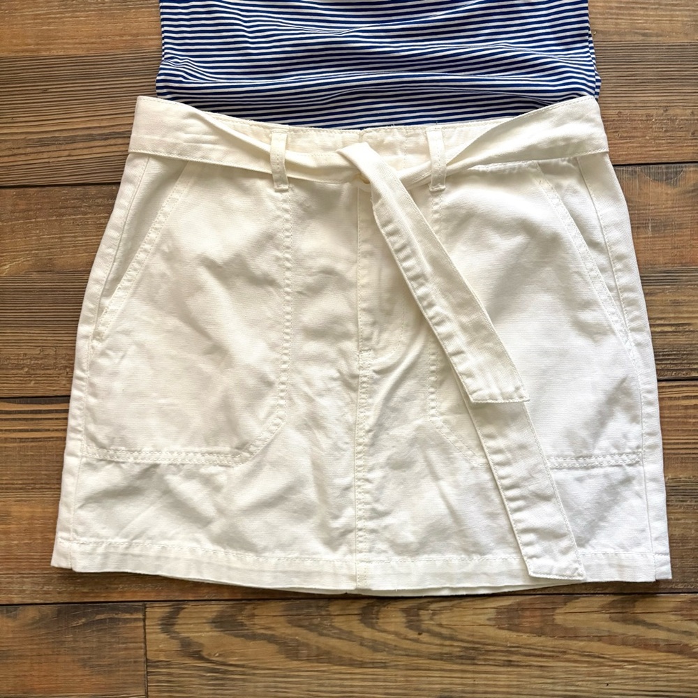 White Jeans Skirt
